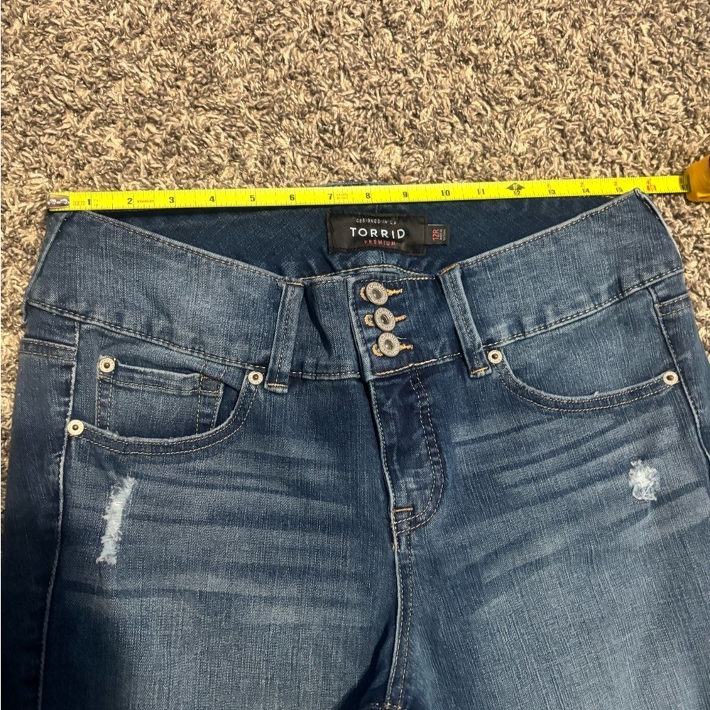 Torrid High Rise Blue Jeans - Picture 4 of 9